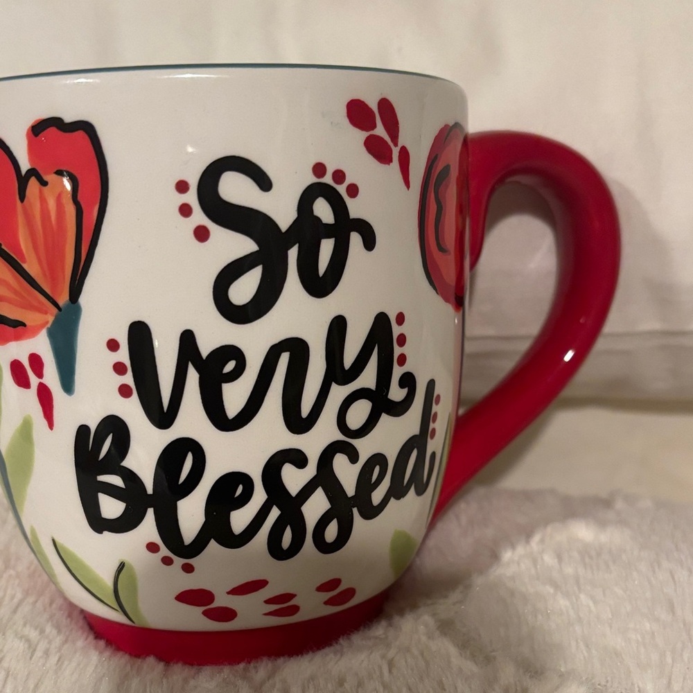 Glory Haus  Flowers So Very‎ Blessed' Mug